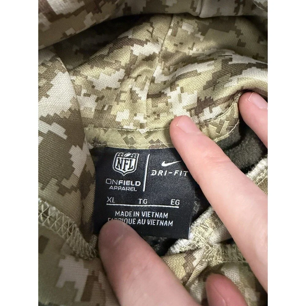 CLEVELAND BROWNS Nike On Field 2017 NFL Salute to Service Hoodie Mens XL